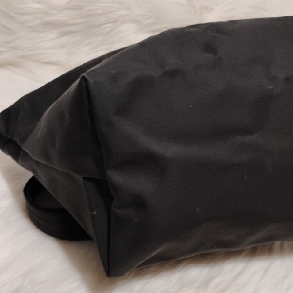 SALE! Like New Longchamp Le Pliage Black Nylon/Leather Small Tote W Strap - Picture 11 of 14